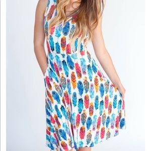 Agnes & Dora bird feather dress